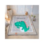 Alfombra de piso con Estampado de Dinosaurio para Niños - Imagen 2