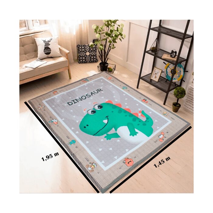 Alfombra de piso con Estampado de Dinosaurio para Niños - Imagen 3