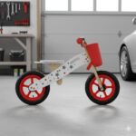 Bicicleta de Balance de Madera sin Pedal Color Rojo