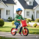 Bicicleta de Balance de Madera sin Pedal Color Rojo - Imagen 2