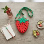 Morral mini cartera en forma de Fresa