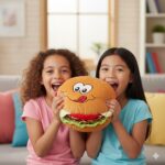 Peluche Cojín en forma de hamburguesa - Imagen 4