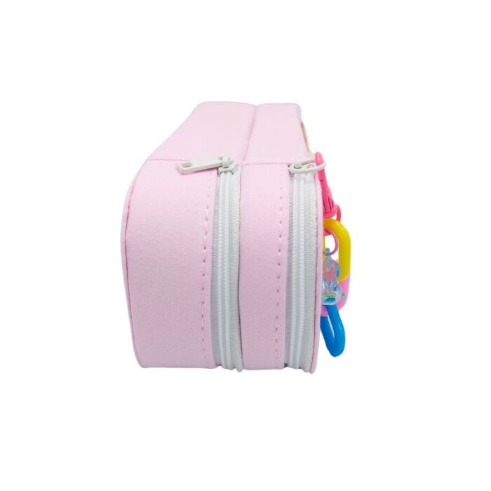 Cartuchera Kawaii Rosada y Beige - Imagen 4