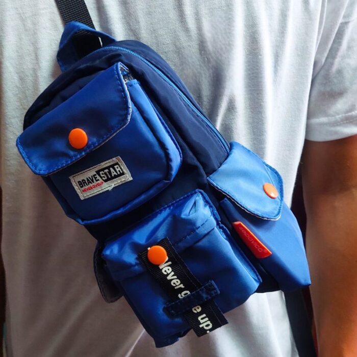 Cartuchera Morral Kawaii Azul - Imagen 2