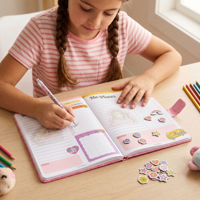 Agenda Imantada Kawaii Rosada Barbie - Imagen 2