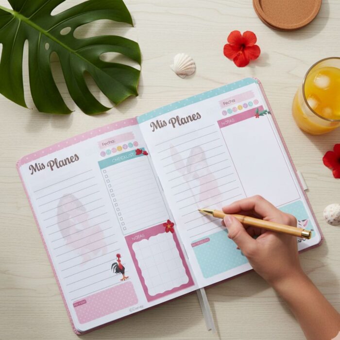 Agenda Imantada Kawaii Rosada Moana - Imagen 3