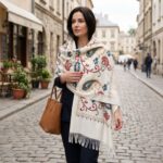 Chal Bordado Blanco Con Detalles Para Mujer - Imagen 3