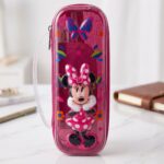 Cartuchera Escolar Kawaii Minnie Rosado