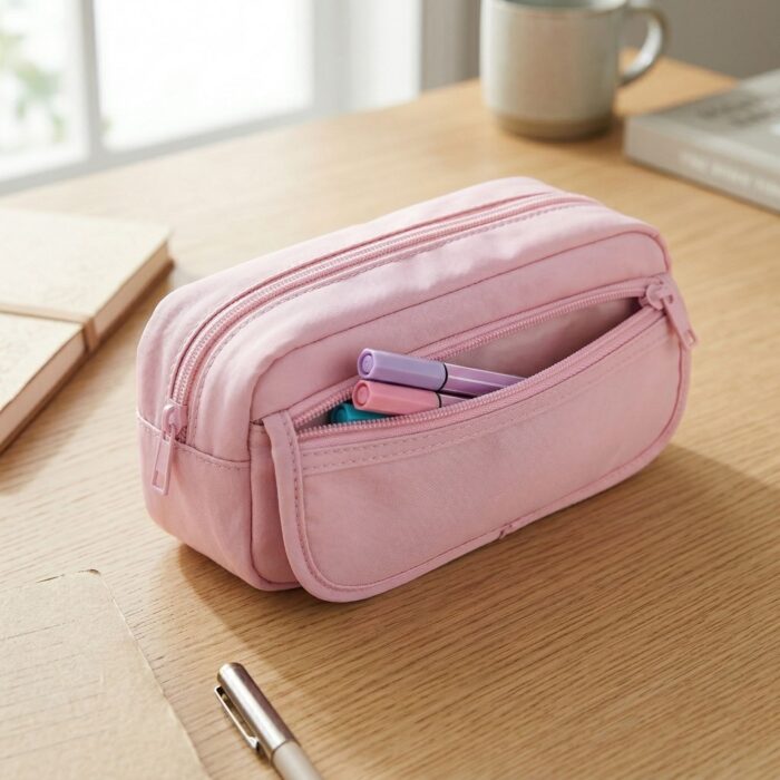 Cartuchera Kawaii Multi Compartimentos Rosado Pastel - Imagen 4