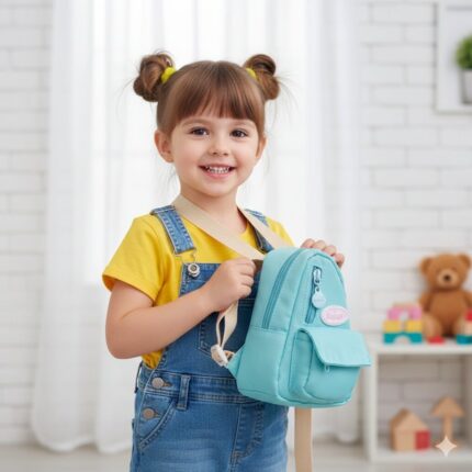 Monedero Morral Kawaii Verde Agua con Tirante