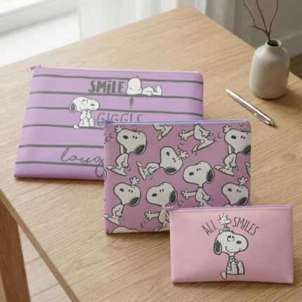Set de 3 Estuches de Mano Snoopy