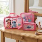 SET DE 3 NECESER FUCSIA LILO Y STITCH