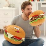 Pack de 2 Peluches Cojín en forma de hamburguesa - Imagen 4