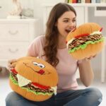 Pack de 2 Peluches Cojín en forma de hamburguesa - Imagen 2