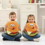 Pack de 2 Peluches Cojín en forma de hamburguesa - Imagen 3