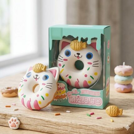 Goma Borrador En Forma De Dona Gatito