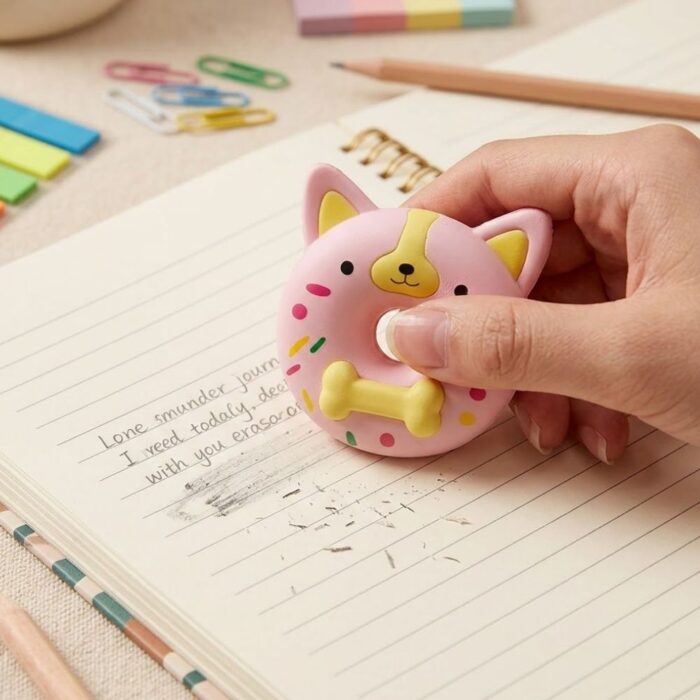 Goma Borrador En Forma De Dona Animalito - Perrito - Imagen 4