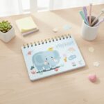 Libreta Elefante kawaii - Celeste - Imagen 2