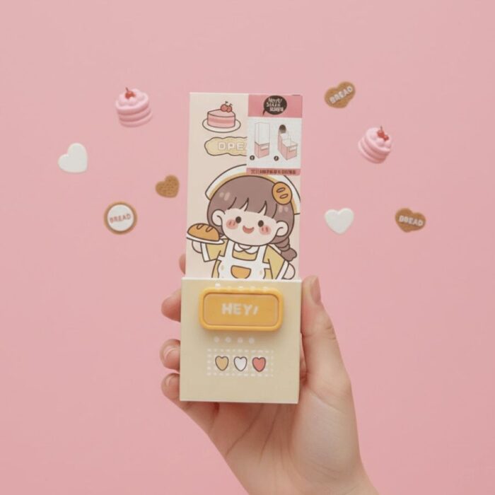Caja de Organizadores con Llave KAWAII - Amarillo - Imagen 4