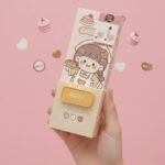 Caja de Organizadores con Llave KAWAII - Amarillo - Imagen 2