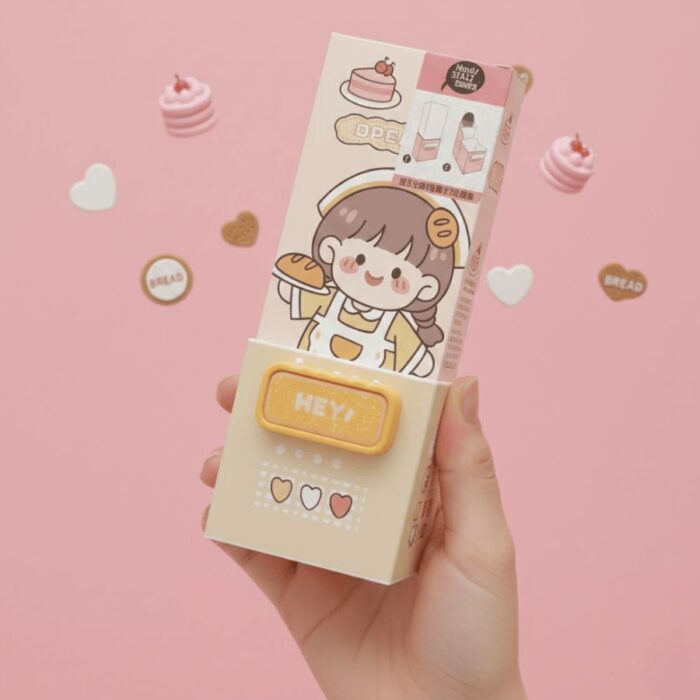 Caja de Organizadores con Llave KAWAII - Amarillo - Imagen 2