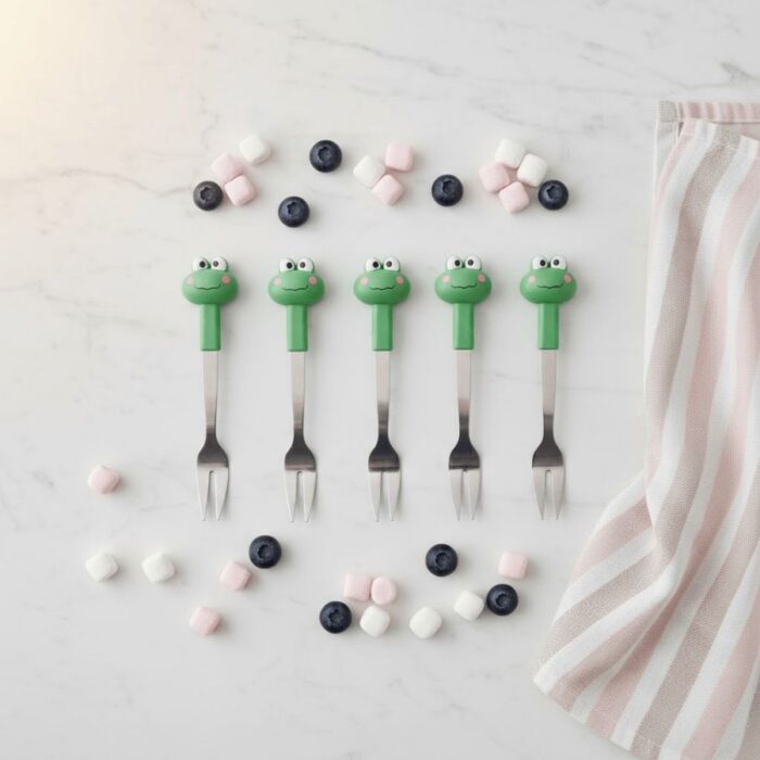 Trinches para bocaditos Kawaii - Sapito Verde - Imagen 3