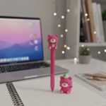 Lápiz Infinito de Osito Fucsia y Tajador - Imagen 2