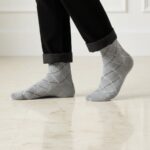 Pack de 3 Medias de Vestir Hombre Gris y Celeste