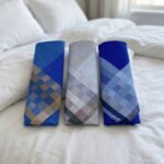 Pack x3 Pañuelos Hombre color Azul Gris y Celeste