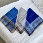Pack x3 Pañuelos Hombre color Azul Gris y Celeste - Imagen 3