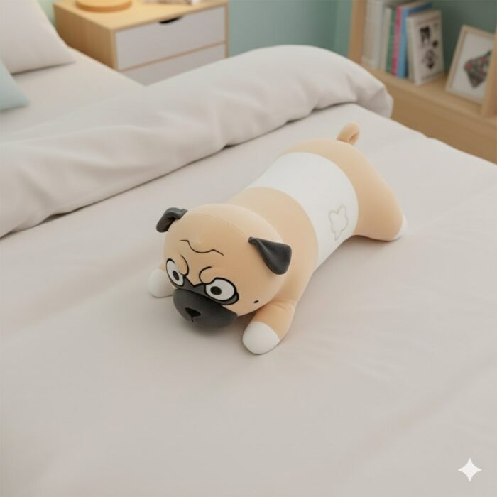Peluche Alargado para Dormir como Almohada Bulldog - Imagen 3