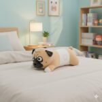 Peluche Alargado para Dormir como Almohada Bulldog