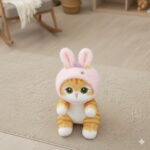 Peluche Gato con Gorro de Conejo - Imagen 2