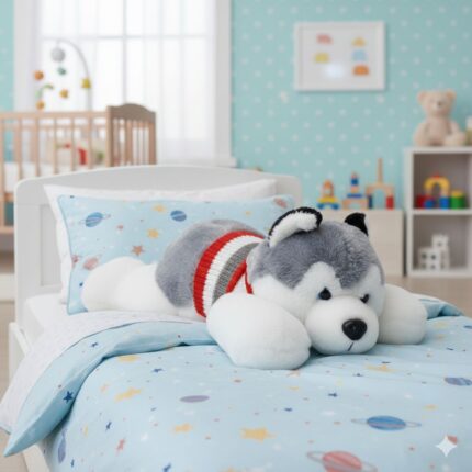 Peluche de Perro Siberiano Gigante