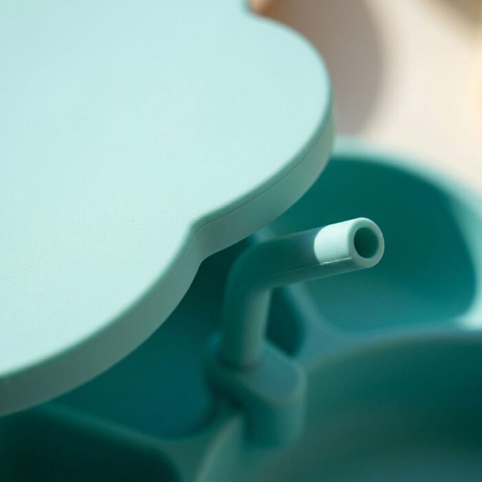 Set de Plato con cubiertos con temática de Gato - Turquesa - Imagen 3