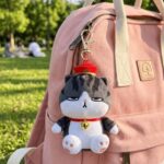 LLavero Peluche de Gato con Corona Perfumado