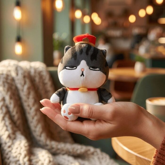 LLavero Peluche de Gato con Corona Perfumado - Imagen 2