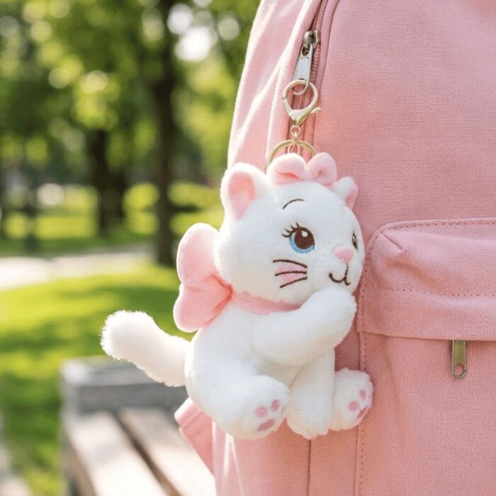 LLavero Peluche de Gata Rosa Perfumado - Imagen 3