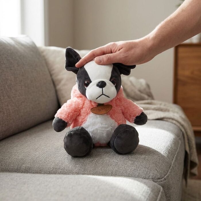 Peluche de Perro con Capucha de Conejo - Imagen 2