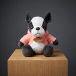 Peluche de Perro con Capucha de Conejo