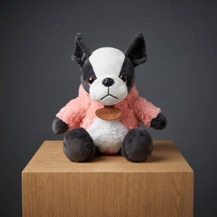 Peluche de Perro con Capucha de Conejo