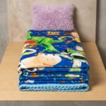 Manta para Niños Azul Estampado de Juguetes