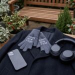 Guante de Lana con Orificios para Smartphone color Plomo - Imagen 4