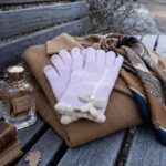 Guantes de Lana color Morado para Mujer
