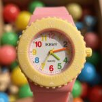 Reloj Colorido para Niños color Rosa y Amarillo