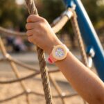 Reloj Colorido para Niños color Rosa y Amarillo - Imagen 2