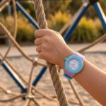 Reloj Colorido para Niños color Morado y Celeste - Imagen 3