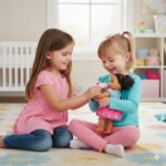 Juguete Muñeca Little Mommy Vestido Celeste con Fresas - Imagen 2