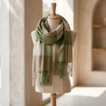 Maxi Bufanda Mujer Verde y Marron - Imagen 3