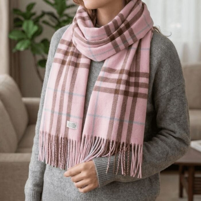 Maxi Bufanda Mujer Rosa - Imagen 4